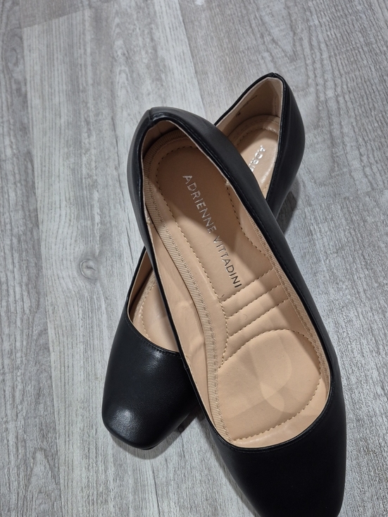 Adrienne Vittadini Shoes - Adrienne Vittadini Black Women's Square-Toe Ballet Flats